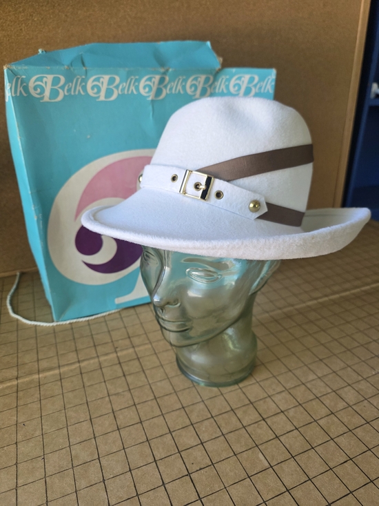 Kurt Jr. by Tom Hann White Felt Fedora Vintage NOS w/ Original Box main image 11
